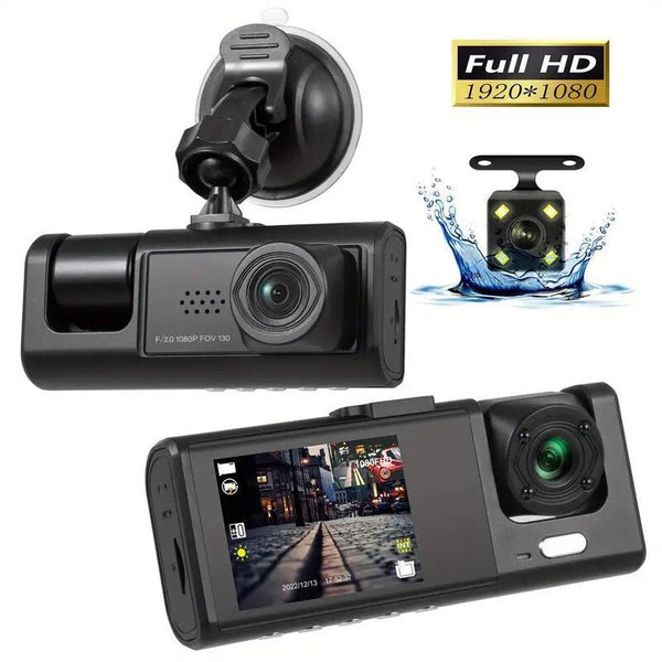 HKM-823763 Three-Lens Night Vision Vehicle Data Recorder for Enhanced Driving Safety