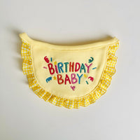 HKM-8238909 Cute Cotton Cat Dog Bib with Adjustable Strap - Red, Yellow, Pink Options