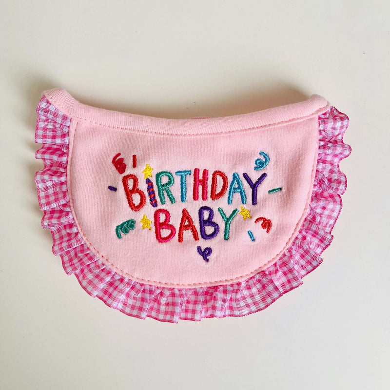 HKM-8238909 Cute Cotton Cat Dog Bib with Adjustable Strap - Red, Yellow, Pink Options
