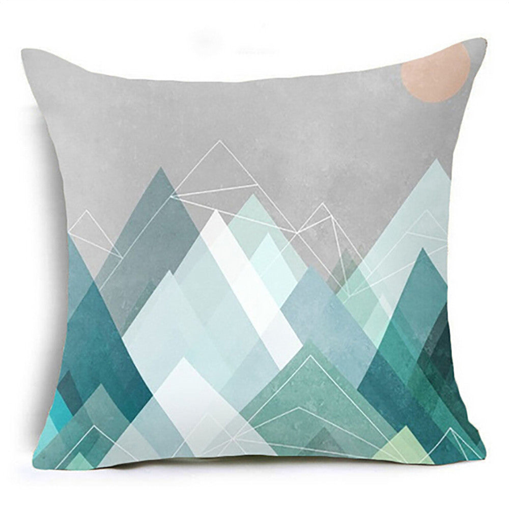 HKM-823891 Modern Minimalist Geometric Abstract Pillowcase - 45x45cm Blended Fabric