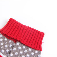 HKM-8239293 Christmas Red Reindeer Knitted Turtleneck Sweater for Dogs