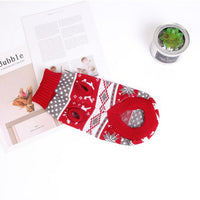 HKM-8239293 Christmas Red Reindeer Knitted Turtleneck Sweater for Dogs