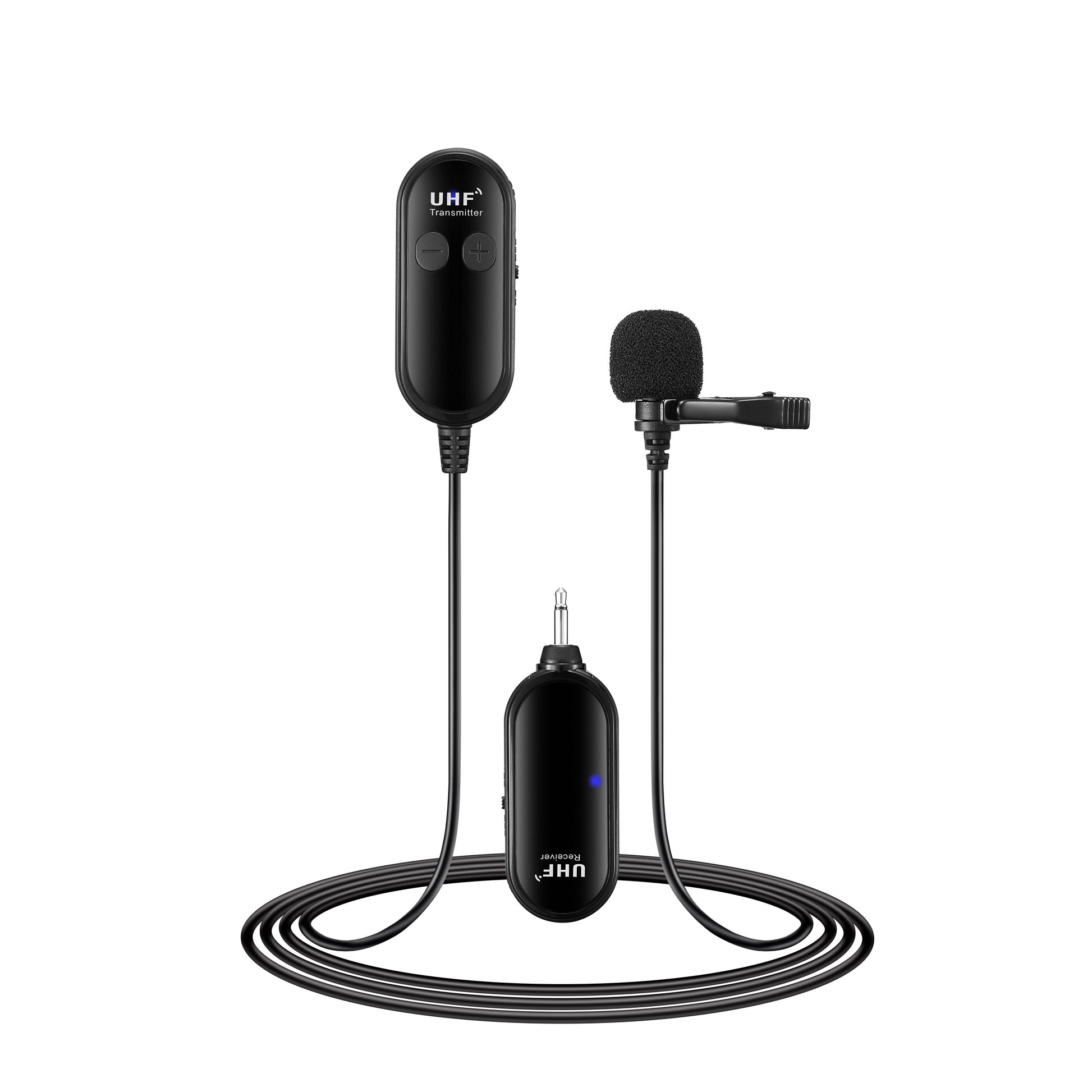 HKM-823955 Lavalier Wireless Microphone for Clear Audio Recording - Omni-Directional Microphone with Wireless Connectivity
