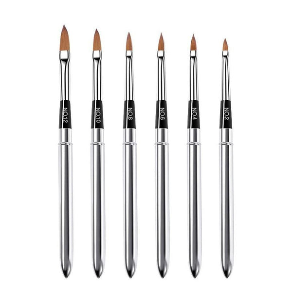 HKM-824083 Crystal Silica Gel Dot Drill Paint Pen Set - 15 Portable Brushes with Wooden Handles