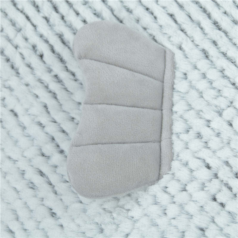 HKM-8241341 Fish Shaped Semi Enclosed Pet Bed for Cats and Small Dogs - South Korean Velvet, Gray and Red Options, Size S and L