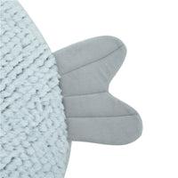 HKM-8241341 Fish Shaped Semi Enclosed Pet Bed for Cats and Small Dogs - South Korean Velvet, Gray and Red Options, Size S and L