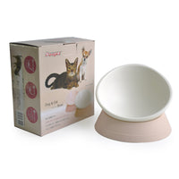 HKM-8241469 Tilting Non-Slip Pet Bowl with Flat Face Design - Ideal Pet Feeding Solution