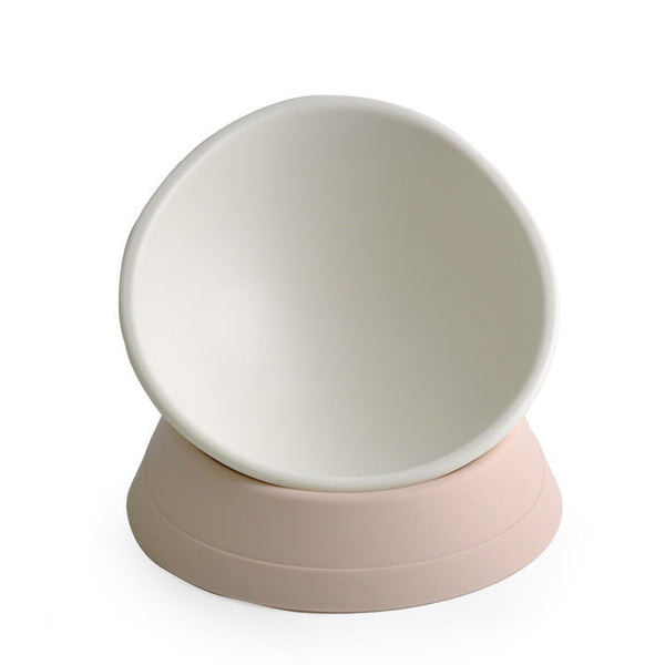 HKM-8241469 Tilting Non-Slip Pet Bowl with Flat Face Design - Ideal Pet Feeding Solution