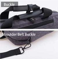 HKM-824147 Men's Casual Laptop Messenger Bag - Durable Nylon Crossbody Shoulder Briefcase