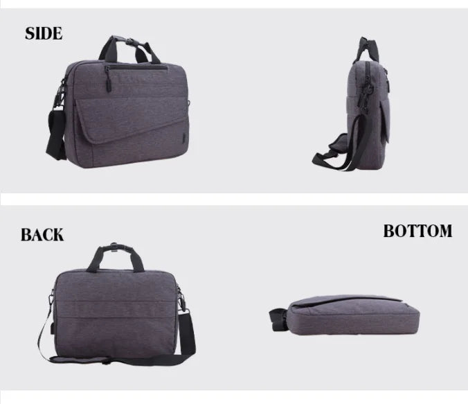 HKM-824147 Men's Casual Laptop Messenger Bag - Durable Nylon Crossbody Shoulder Briefcase