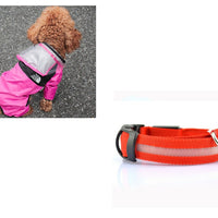 HKM-8241853 Lightweight Waterproof Pet Poncho with Reflective Fiber Optic Lights for Dogs