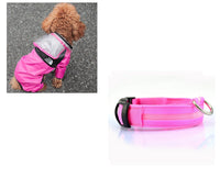 HKM-8241853 Lightweight Waterproof Pet Poncho with Reflective Fiber Optic Lights for Dogs