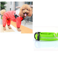 HKM-8241853 Lightweight Waterproof Pet Poncho with Reflective Fiber Optic Lights for Dogs