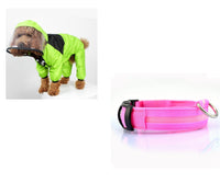 HKM-8241853 Lightweight Waterproof Pet Poncho with Reflective Fiber Optic Lights for Dogs