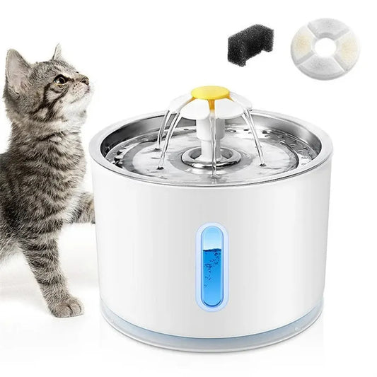 HKM-824211 Automatic Cat Water Fountain with Filtration System for Fresh Drinking Water