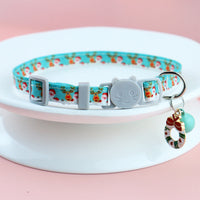 HKM-8243261 Christmas Floral Pattern Pet Collar with Bow Options - Various Designs Available
