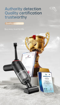 HKM-824339 Cordless Handheld Car Vacuum with Blower, Suction, and Air Pump Functions