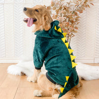 HKM-8245053 Golden Retriever Autumn & Winter Tiger Pet Costume - Warm Polyester Clothing