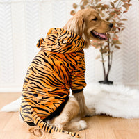 HKM-8245053 Golden Retriever Autumn & Winter Tiger Pet Costume - Warm Polyester Clothing