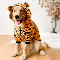 HKM-8245053 Golden Retriever Autumn & Winter Tiger Pet Costume - Warm Polyester Clothing