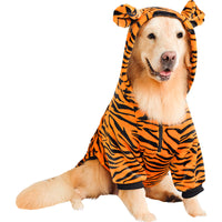 HKM-8245053 Golden Retriever Autumn & Winter Tiger Pet Costume - Warm Polyester Clothing