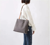 HKM-824659 Durable Leather and Canvas Crossbody Bag with Adjustable Shoulder Strap, Retro Design