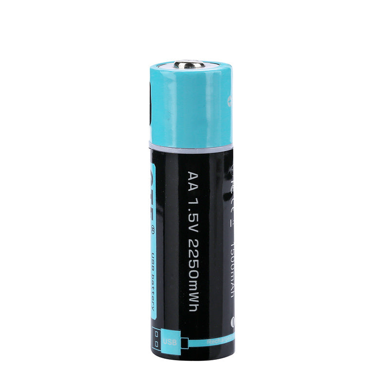 HKM-824659 Rechargeable USB AA Battery 1.5V 1500mAh with Smart Protection Chip