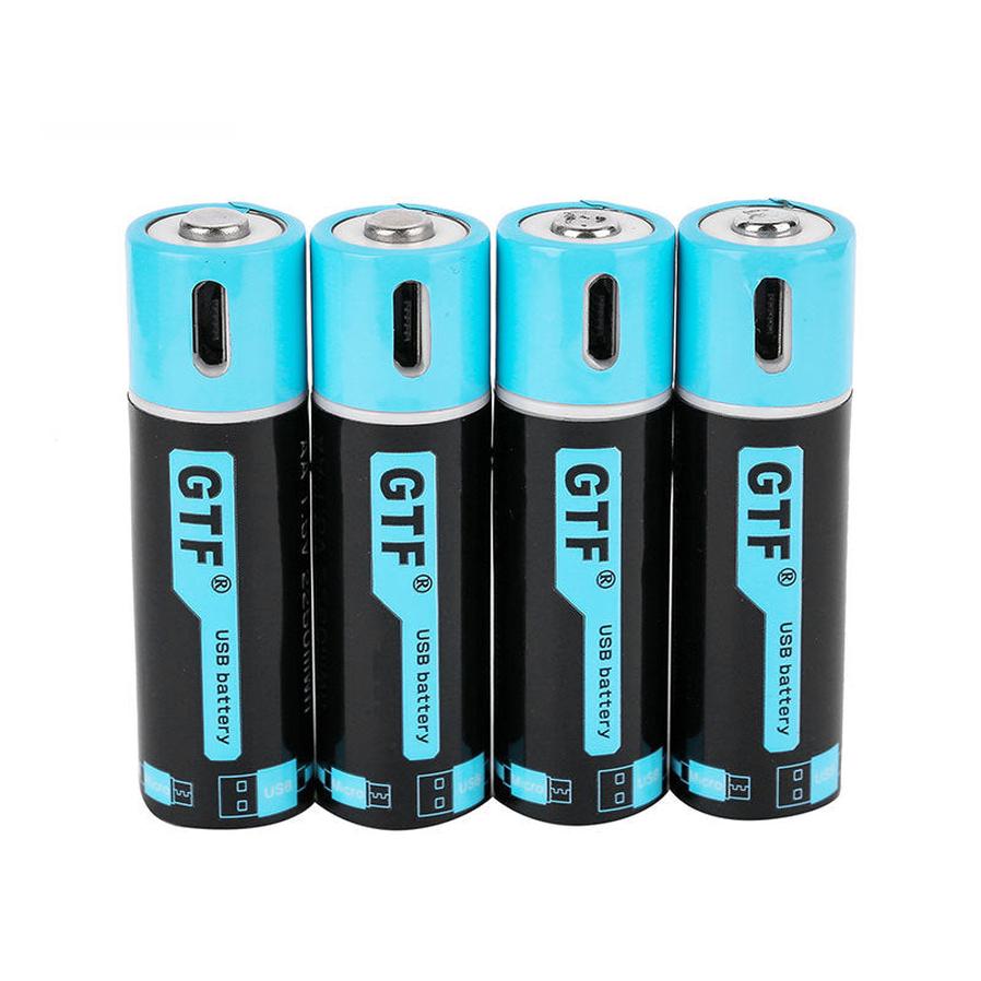 HKM-824659 Rechargeable USB AA Battery 1.5V 1500mAh with Smart Protection Chip