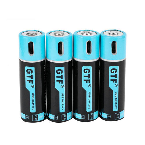 HKM-824659 Rechargeable USB AA Battery 1.5V 1500mAh with Smart Protection Chip