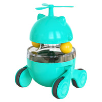 HKM-8247869 Cat Turntable Toy with Leaking Food Ball - Interactive Plastic Play for Cats