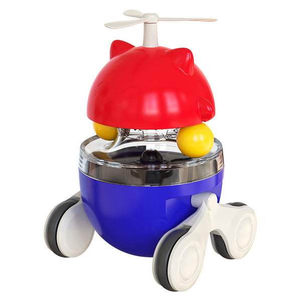 HKM-8247869 Cat Turntable Toy with Leaking Food Ball - Interactive Plastic Play for Cats
