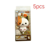 HKM-824787 Flower Cat Telescopic Earphones with 3.5 Inch Universal Jack - Retractable Headset