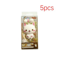 HKM-824787 Flower Cat Telescopic Earphones with 3.5 Inch Universal Jack - Retractable Headset
