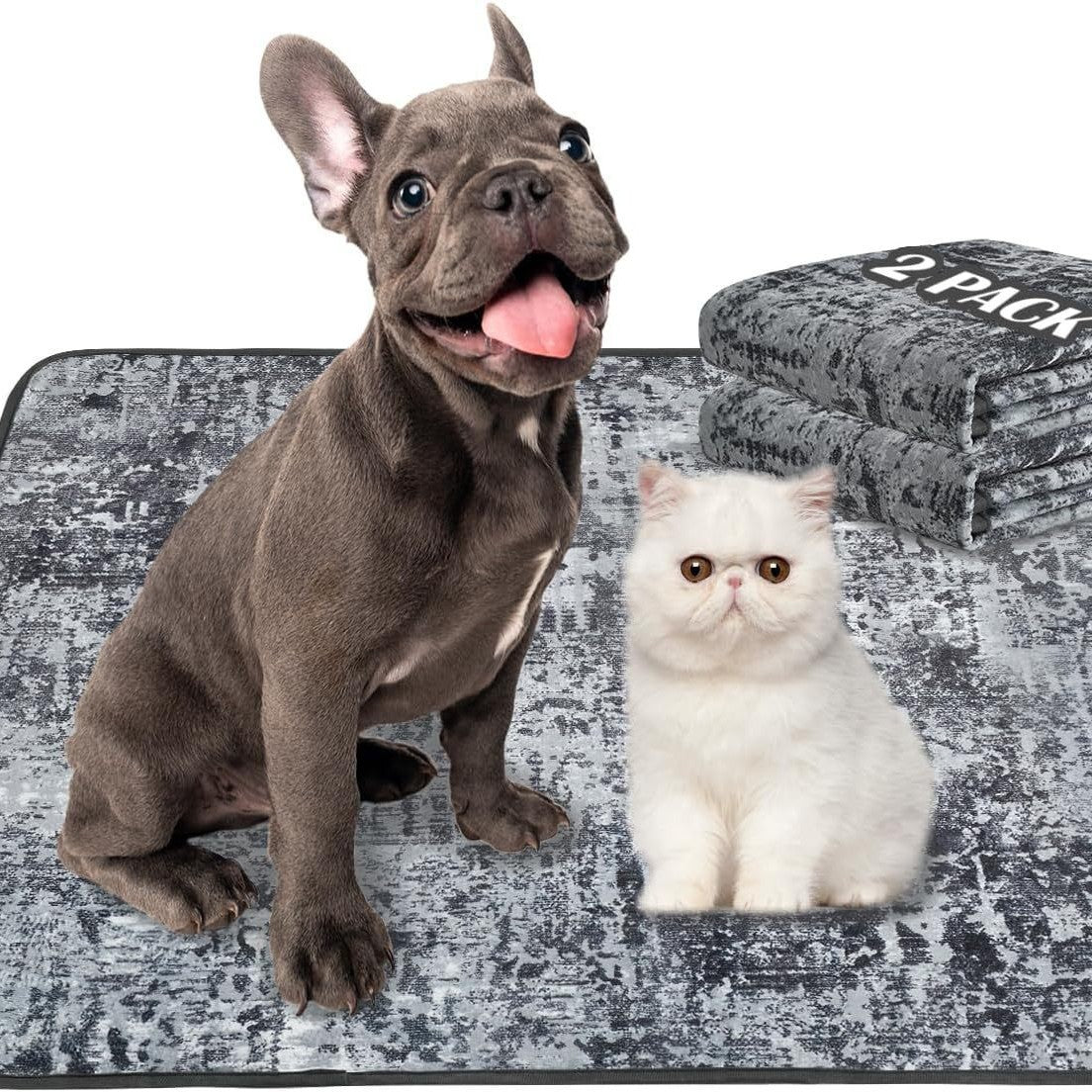 HKM-8248893 Bohemian Style Stain Resistant Pet Mat for Easy Urine Care - 40*60cm Crystal Velvet