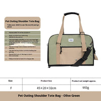 HKM-8249277 Outdoor Portable One-Shoulder Crossbody Cat Pet Bag - Breathable Light Canvas in Various Colors