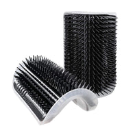 HKM-8250301 Self-Grooming Cat Brush Arch for Shedding and Massage - Interactive Corner Groomer for Dogs and Cats