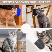 HKM-8250301 Self-Grooming Cat Brush Arch for Shedding and Massage - Interactive Corner Groomer for Dogs and Cats