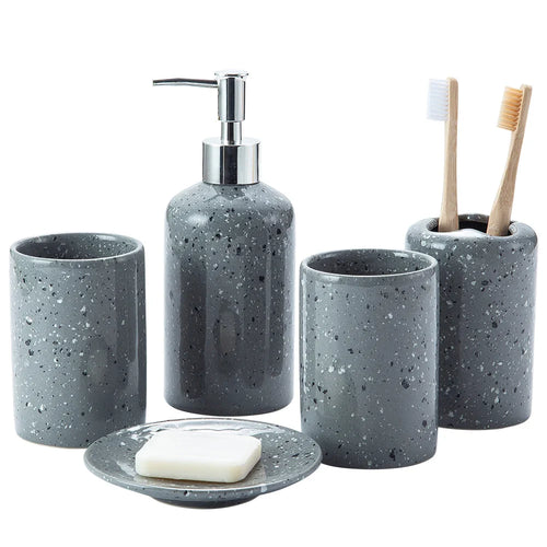 HKM-825171 Ceramic Complete Bathroom Accessories Set for Sanitary Ware Solutions