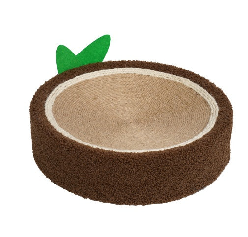 HKM-8252989 Flower and Brown Cat Scratch Board - Integrated Disdain Sisal Material for Cats
