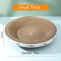 HKM-8252989 Flower and Brown Cat Scratch Board - Integrated Disdain Sisal Material for Cats