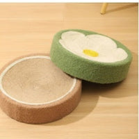 HKM-8252989 Flower and Brown Cat Scratch Board - Integrated Disdain Sisal Material for Cats