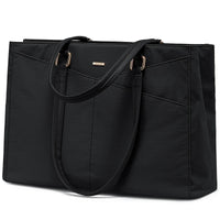 HKM-825299 Large Capacity Nylon Tote Bag for Work, Travel, and Office Use - 17in Computer Shoulder Briefcase