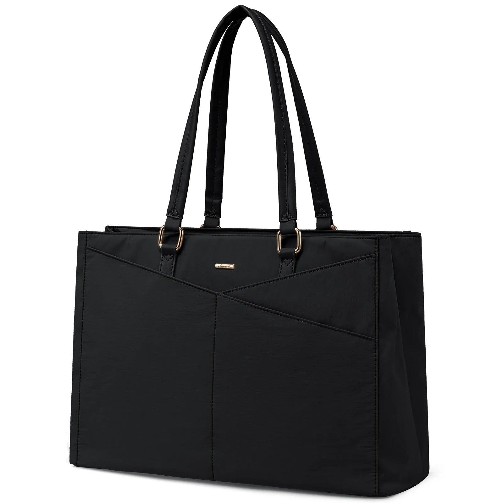 HKM-825299 Large Capacity Nylon Tote Bag for Work, Travel, and Office Use - 17in Computer Shoulder Briefcase