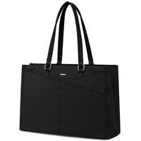 HKM-825299 Large Capacity Nylon Tote Bag for Work, Travel, and Office Use - 17in Computer Shoulder Briefcase