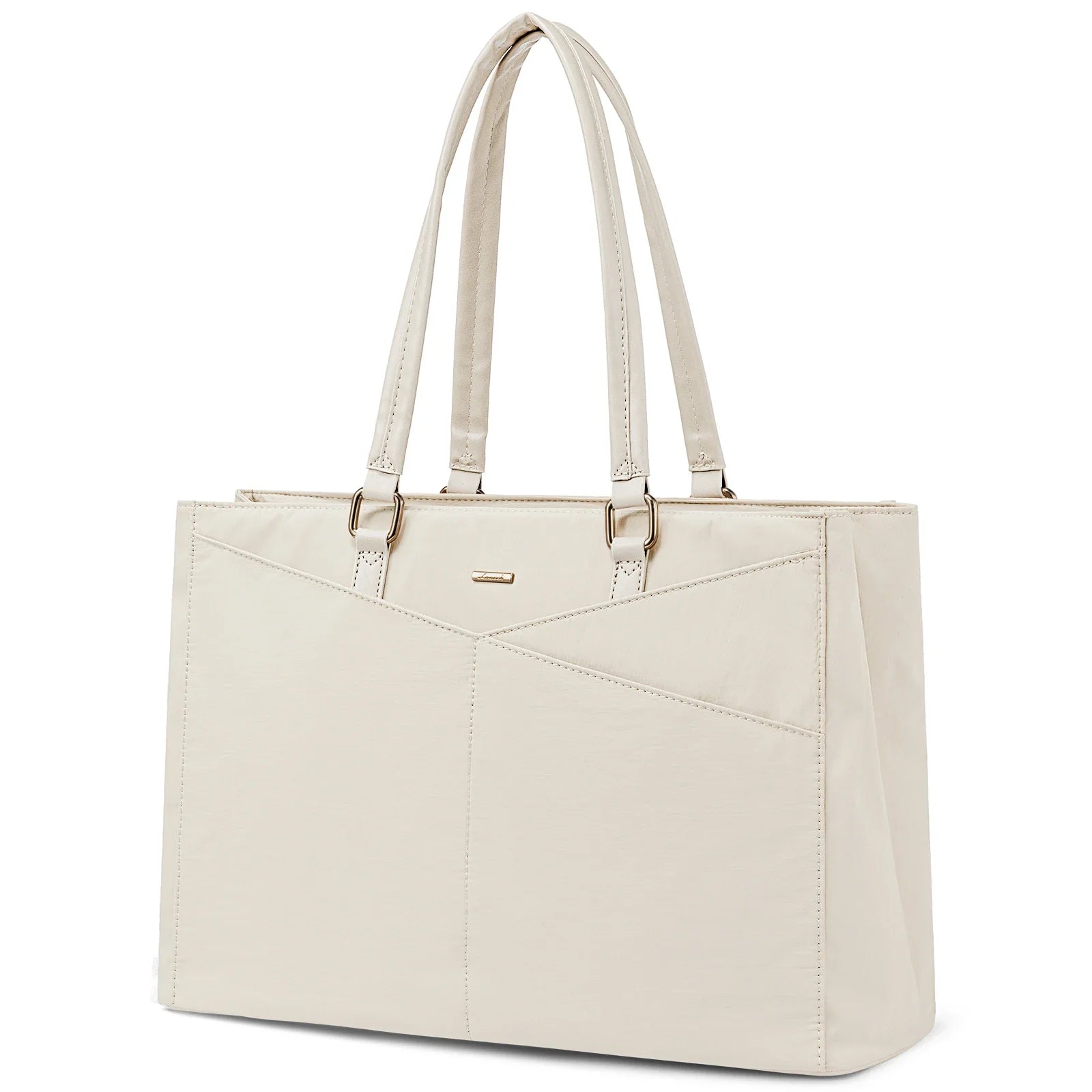 HKM-825299 Large Capacity Nylon Tote Bag for Work, Travel, and Office Use - 17in Computer Shoulder Briefcase