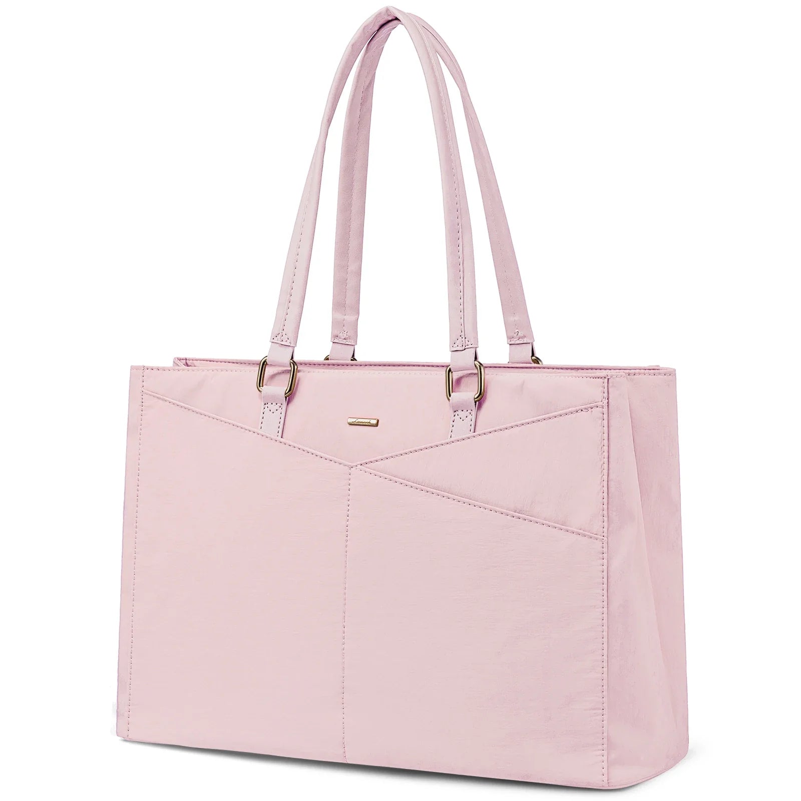 HKM-825299 Large Capacity Nylon Tote Bag for Work, Travel, and Office Use - 17in Computer Shoulder Briefcase