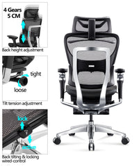 HKM-825363 Ergonomic High Back Adjustable Gaming Chair with 7D Armrests for Office and Computer Use
