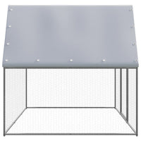 HKM-8254397 Galvanized Outdoor Chicken Coop Enclosure 3x2x2 m with Lockable Gate