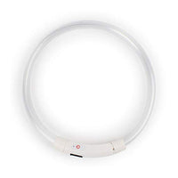 HKM-8254781 Luminous LED Silicone Pet Collar with USB Rechargeable Light Modes