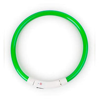 HKM-8254781 Luminous LED Silicone Pet Collar with USB Rechargeable Light Modes